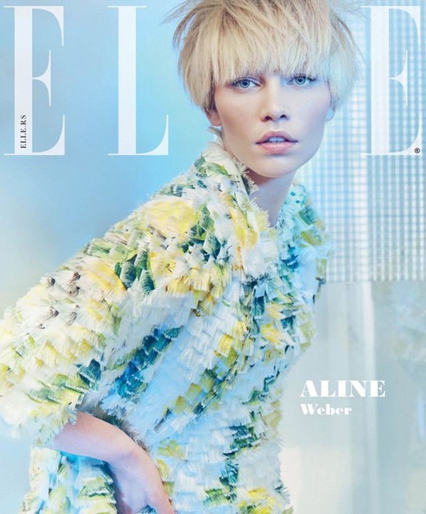 超模Aline Weber 演绎《Elle》杂志时尚大片 