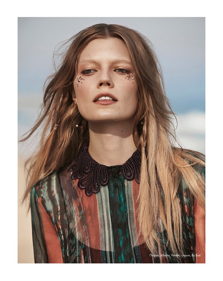 名模Saara Sihvonen 演绎最新《Elle》杂志时尚大片