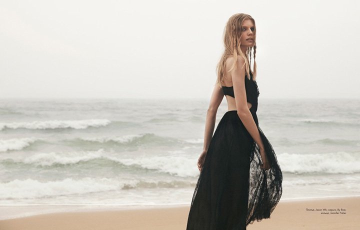 名模Saara Sihvonen 演绎最新《Elle》杂志时尚大片