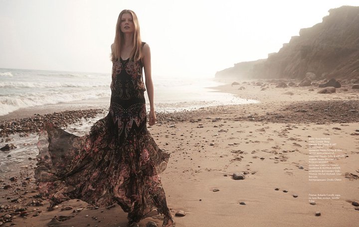 名模Saara Sihvonen 演绎最新《Elle》杂志时尚大片