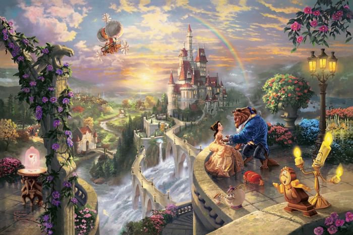 汤马思·金凯德(Thomas Kinkade)梦幻迪士尼场景绘画欣赏