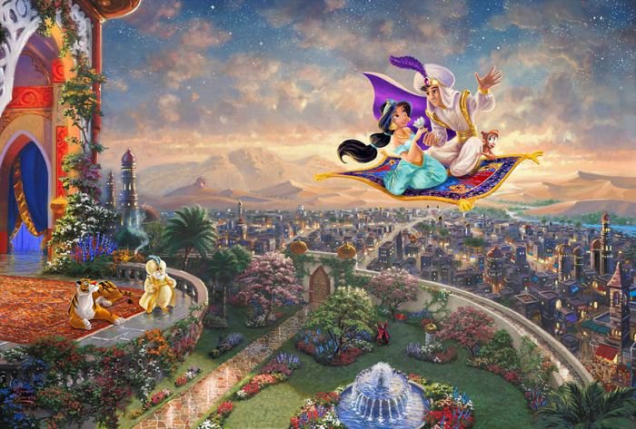 汤马思·金凯德(Thomas Kinkade)梦幻迪士尼场景绘画欣赏