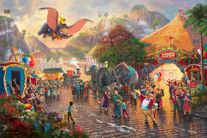 汤马思·金凯德(Thomas Kinkade)梦幻迪士尼场景绘画欣赏