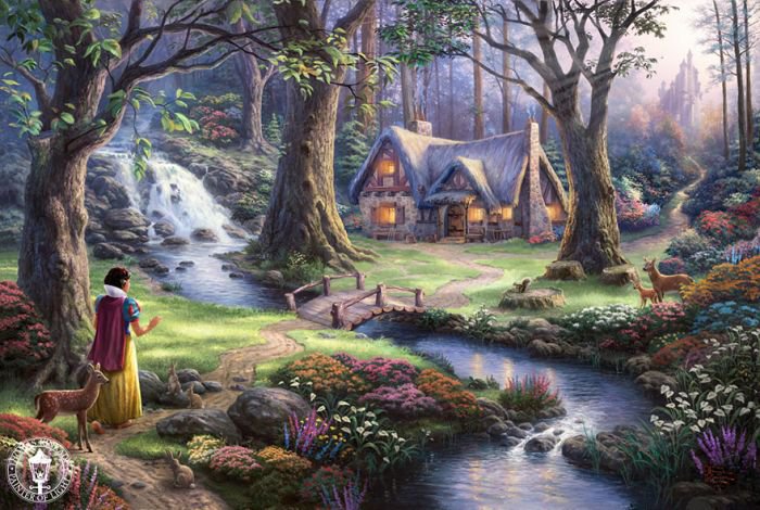 汤马思·金凯德(Thomas Kinkade)梦幻迪士尼场景绘画欣赏