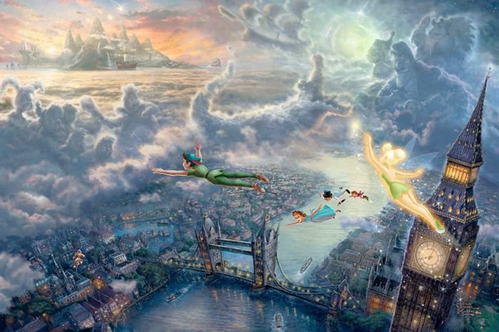汤马思·金凯德(Thomas Kinkade)梦幻迪士尼场景绘画欣赏