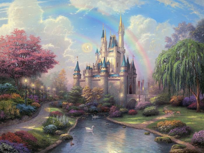 汤马思·金凯德(Thomas Kinkade)梦幻迪士尼场景绘画欣赏