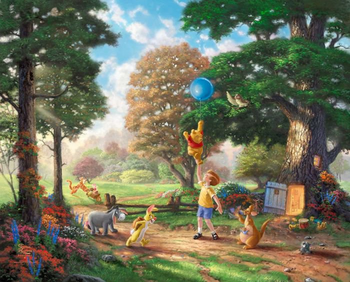汤马思·金凯德(Thomas Kinkade)梦幻迪士尼场景绘画欣赏