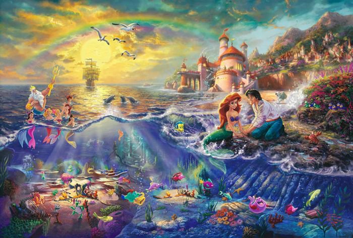 汤马思·金凯德(Thomas Kinkade)梦幻迪士尼场景绘画欣赏