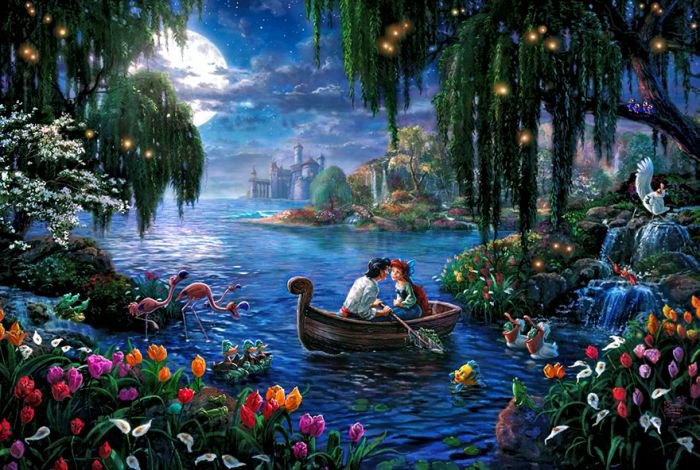 汤马思·金凯德(Thomas Kinkade)梦幻迪士尼场景绘画欣赏