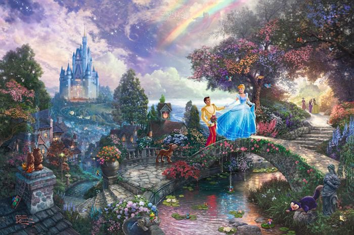 汤马思·金凯德(Thomas Kinkade)梦幻迪士尼场景绘画欣赏