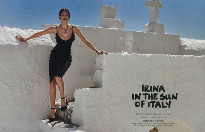 名模Irina Shayk演绎《Vogue》时尚杂志大片