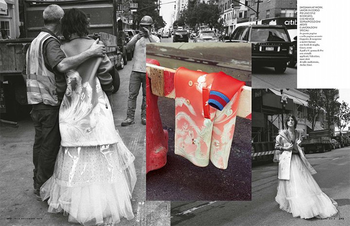 超模Eliza Cummings 演绎《Elle》时尚杂志大片