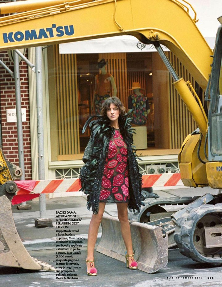 超模Eliza Cummings 演绎《Elle》时尚杂志大片