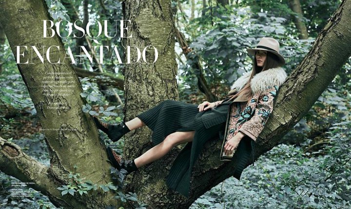 超模Marine Deleeuw 演绎《Harper's Bazaar》时尚杂志大片