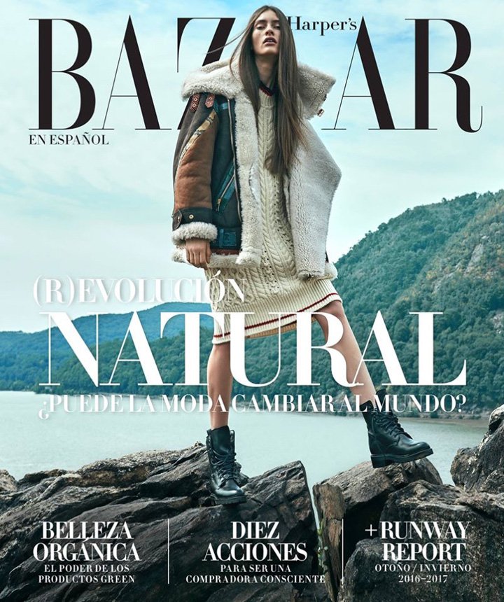 超模Marine Deleeuw 演绎《Harper's Bazaar》时尚杂志大片