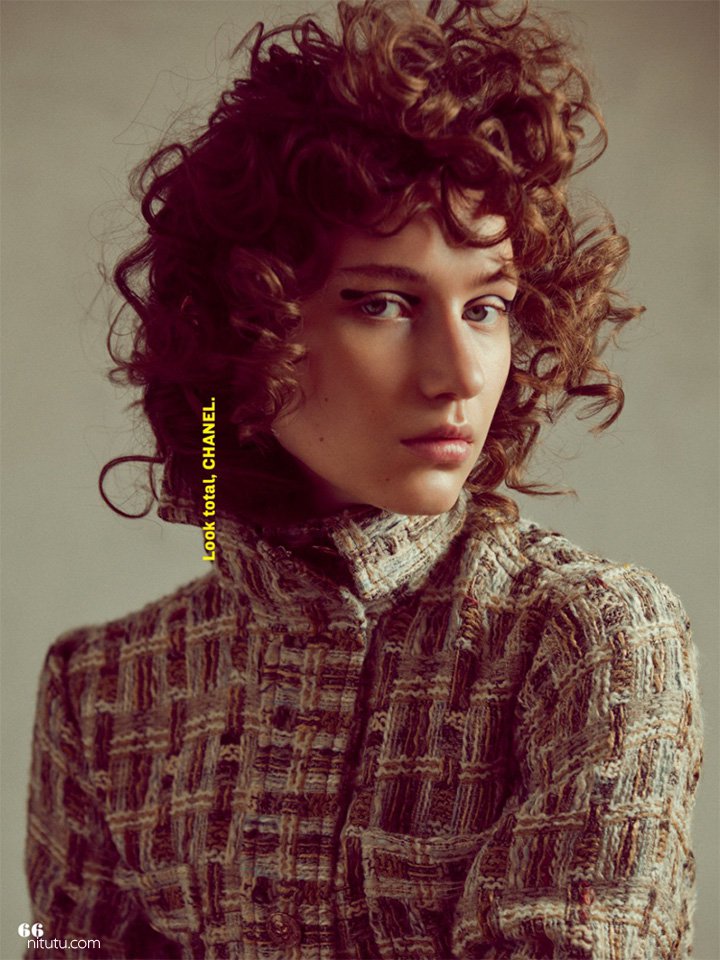 超模Sofia Tesmenitskaya 演绎《Elle》时尚杂志大片