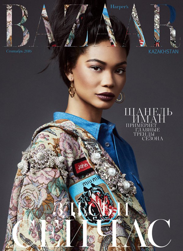 超模Chanel Iman 演绎《Harper's Bazaar》欧美杂志大片