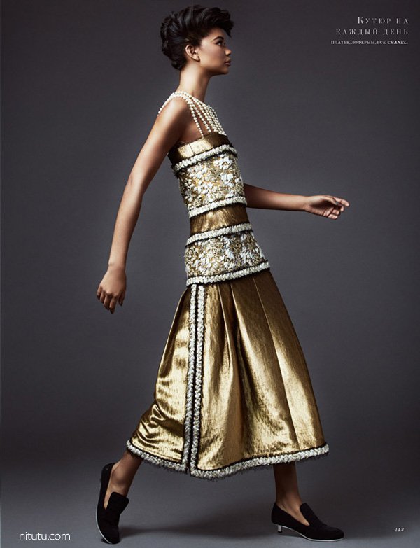 超模Chanel Iman 演绎《Harper's Bazaar》欧美杂志大片