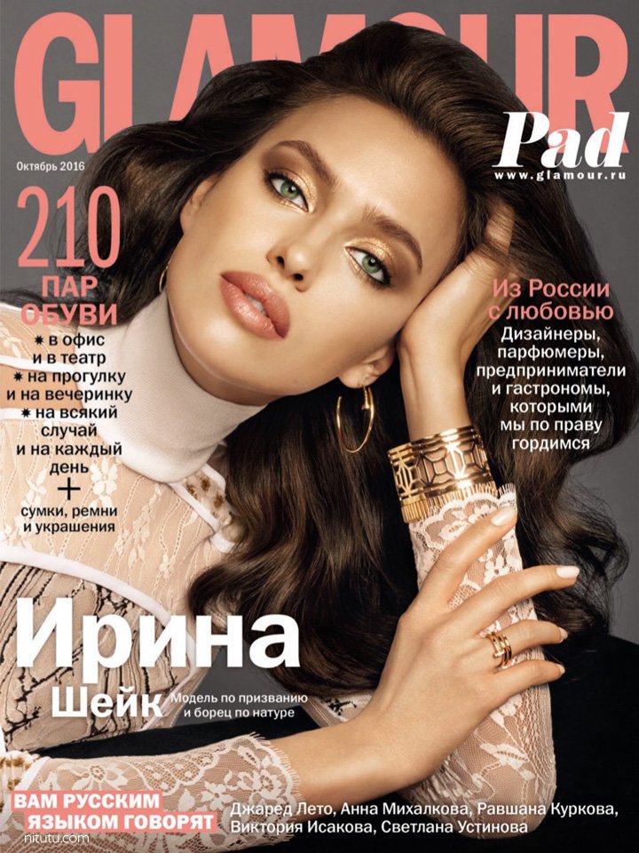 超模Irina Shayk 演绎《Glamour》时尚杂志大片