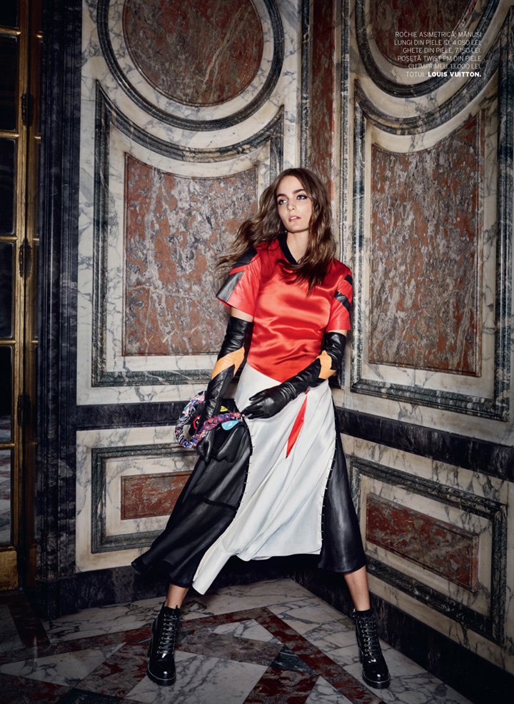 超模Zuzanna Bijoch 演绎《Elle》时尚杂志大片