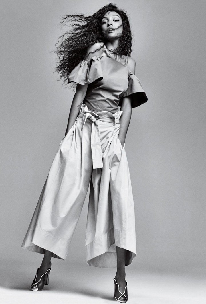 超模Jourdan Dunn 演绎《Elle》时尚杂志大片