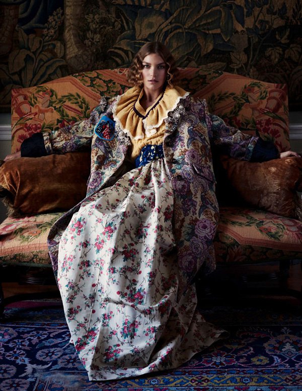 超模Arizona Muse 演绎《Elle》杂志时尚大片