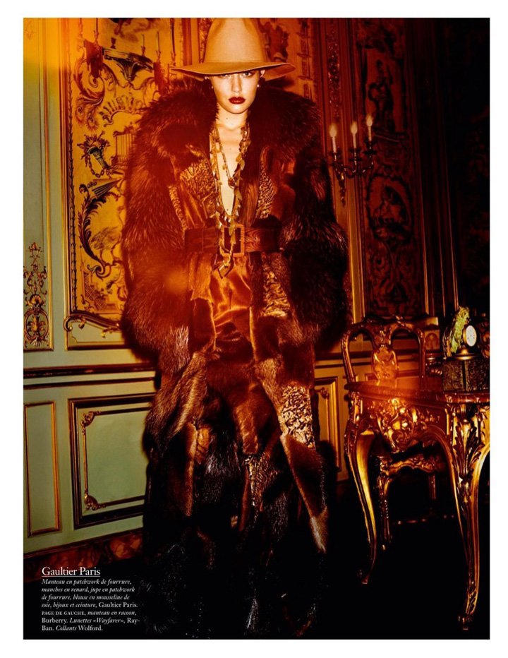 超模Gigi Hadid 演绎《Vogue》法国版时尚杂志大片