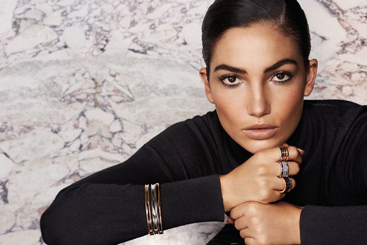 超模Lily Aldridge 演绎BVLGARI 2025珠宝广告大片