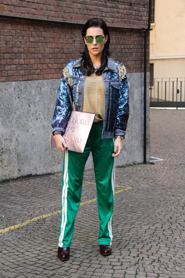 那些年被我们嫌弃的校服裤 如今成了时尚单品