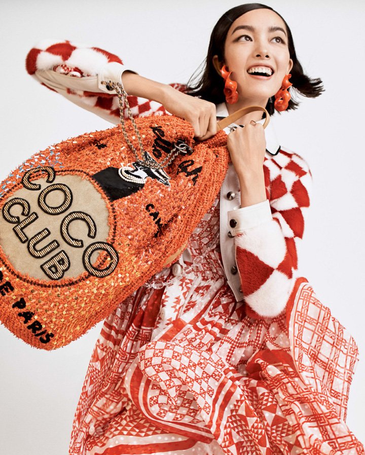 超模孙菲菲演绎2025《Vogue》时尚杂志美国版