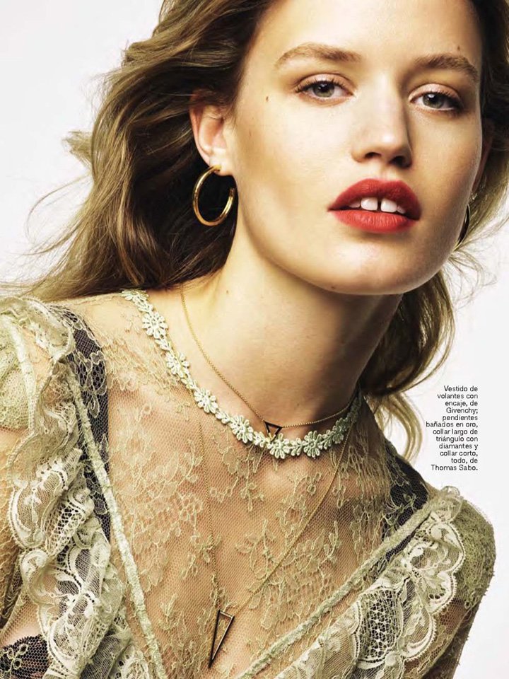 超模Georgia May Jagger 演绎《Glamour》西班牙版时尚杂志大片