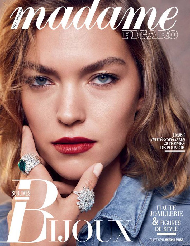 超模Arizona Muse 演绎《Madame Figaro》时尚杂志大片
