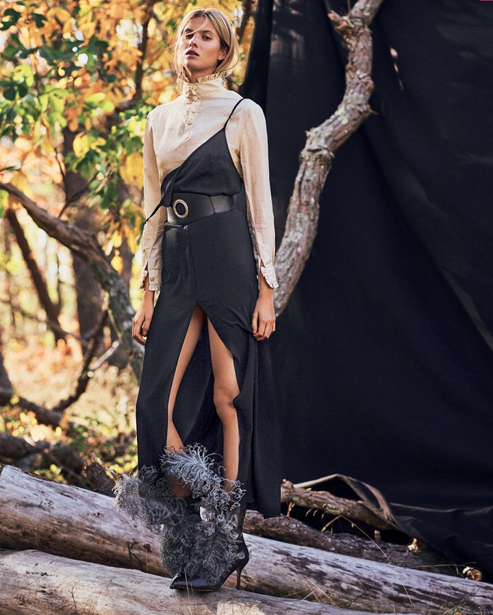 超模Estee Rammant 演绎《Grazia》时尚杂志摄影大片