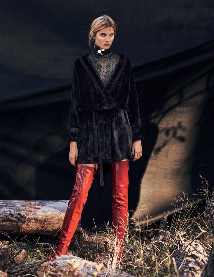 超模Estee Rammant 演绎《Grazia》时尚杂志摄影大片