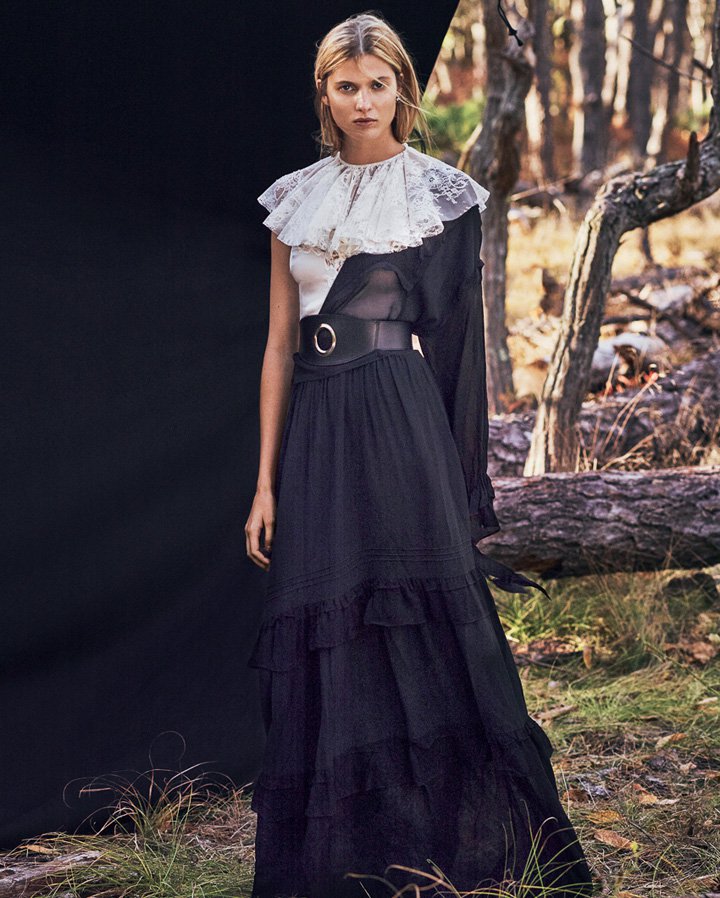 超模Estee Rammant 演绎《Grazia》时尚杂志摄影大片