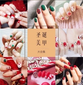 圣诞美甲图片大全 总有一款适合你