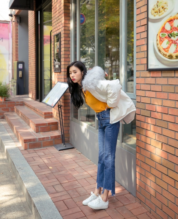 棉服配什么裤子 显高又显瘦