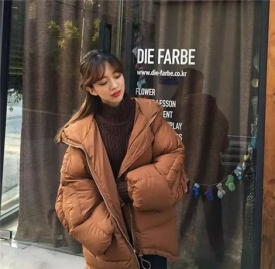 棉服如何搭配 必选今年大火的焦糖色棉服