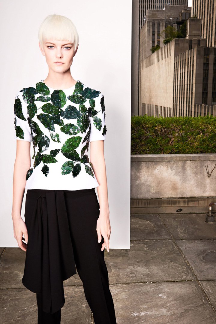 Oscar de la Renta 2025早春时尚服装造型图