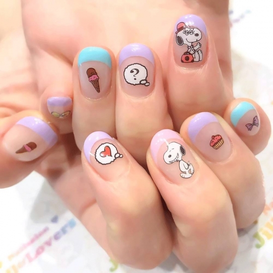 可爱美甲图片韩版2025 美甲可爱超萌图片