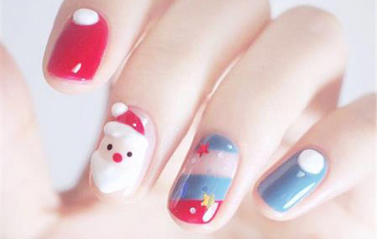 圣诞美甲图片2025 圣诞款美甲