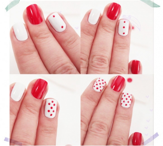 简易复古波点美甲教程 复古波点美甲怎么做
