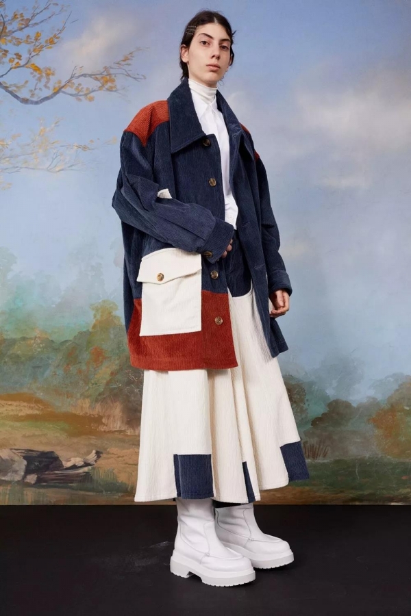 灯芯绒女式外套 灯芯绒外套搭配