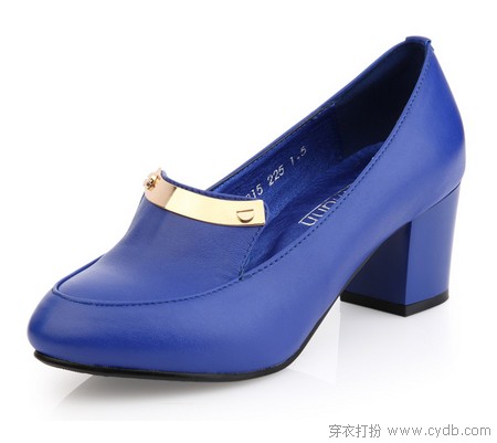 复古摩登粗高跟