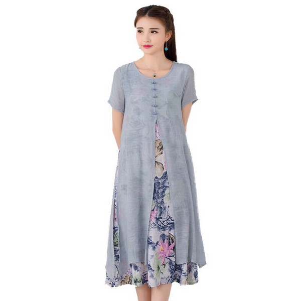 假两件连衣裙,轻轻套上就能优雅出行