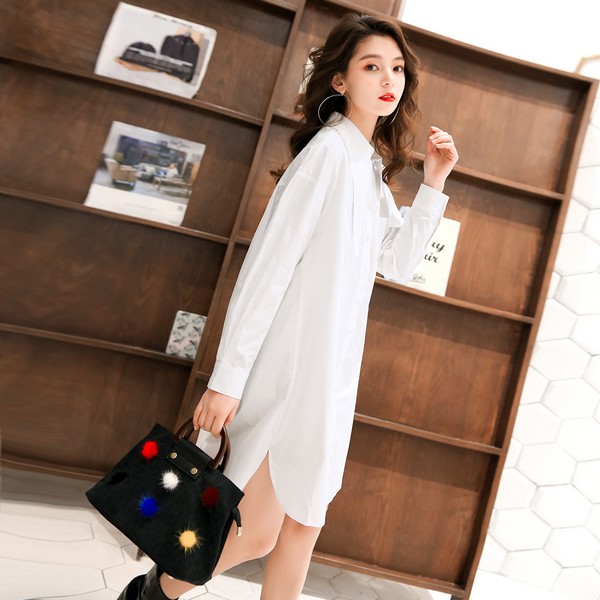 时髦又百变,衬衫裙凹造型从不敷衍