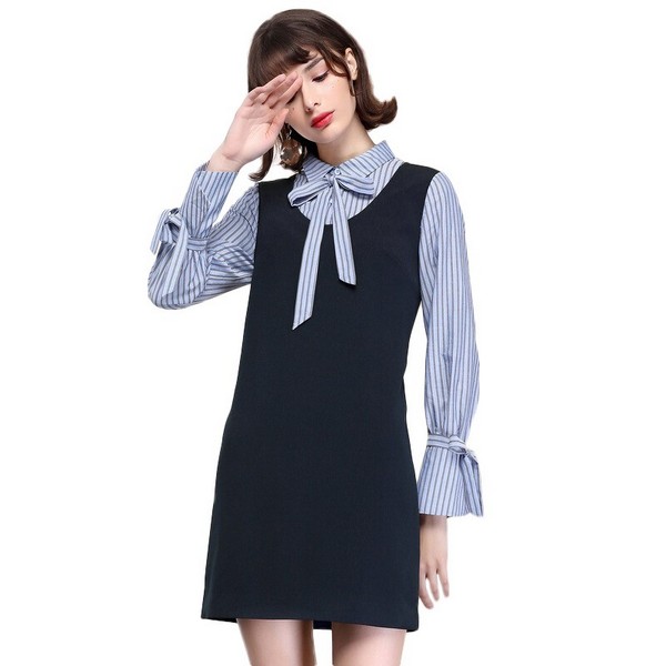 假两件连衣裙,轻轻套上就能优雅出行