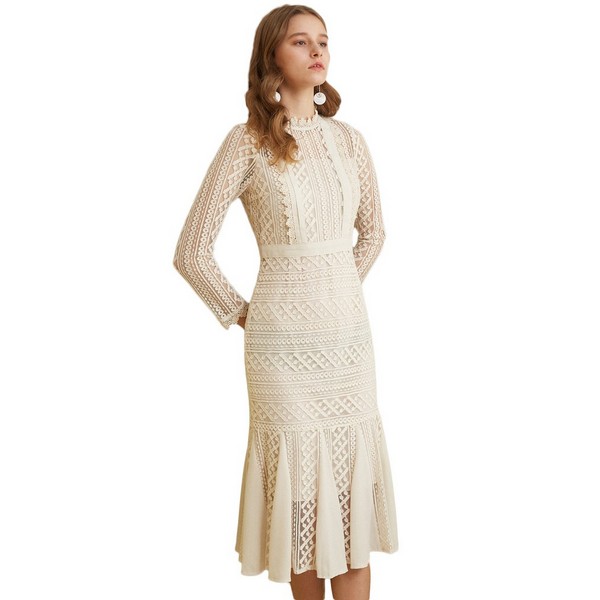 高腰连衣裙,黄金比例制造大长腿