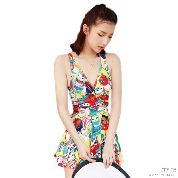 花样解暑,连体泳衣秀身材