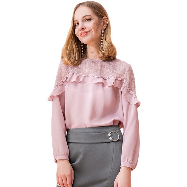 纯色雪纺衫,唯美浪漫优雅成仙